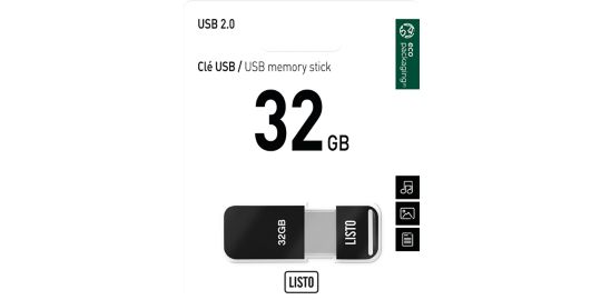 Clé USB LISTO 32Go USB 2.0