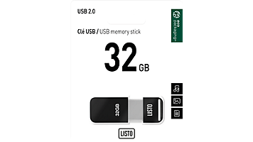 Clé USB LISTO 32Go USB 2.0
