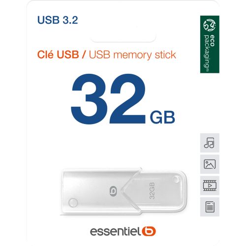 Clé USB ESSENTIELB 256Go USB 3.0