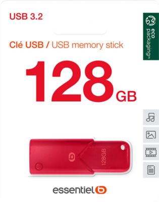 Clé USB ESSENTIELB 128Go USB 3.2