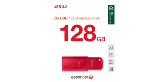 Clé USB ESSENTIELB 128Go USB 3.2