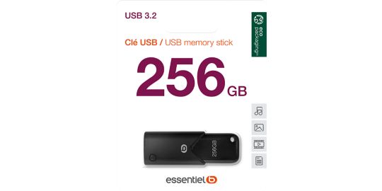 Clé USB ESSENTIELB 256Go USB 3.2