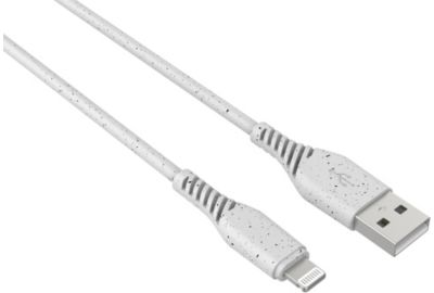 Câble Lightning ADEQWAT vers USB 2m blanc eco design