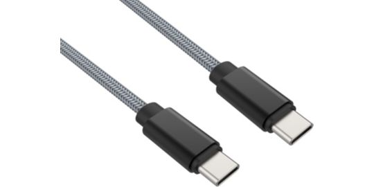 Câble USB C ADEQWAT vers USB-C gris 2m