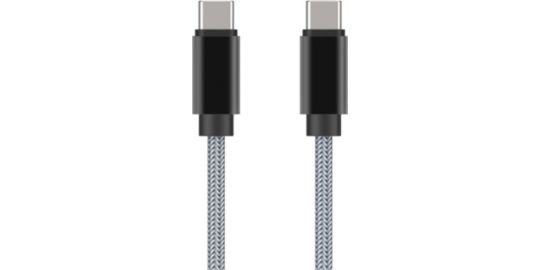 Câble USB C ADEQWAT vers USB-C gris 2m