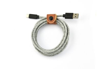 Câble USB C ADEQWAT vers USB gris 2m tréssé