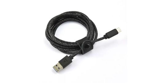 Câble USB C ADEQWAT vers USB noir 2m tréssé