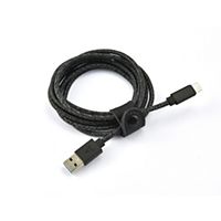 Câble USB C ADEQWAT vers USB noir 2m tréssé