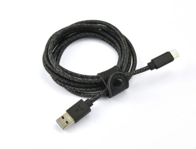 Câble USB C ADEQWAT vers USB noir 3m tressé