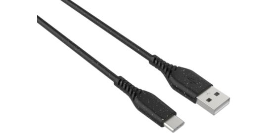 Câble USB C ADEQWAT vers USB noir 2m eco design