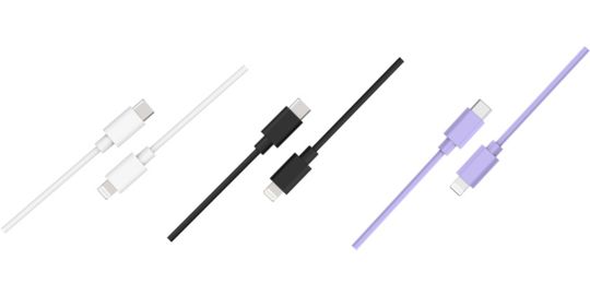 Câble Lightning ESSENTIELB pack de 3 cAbles USB-C 1m blanc