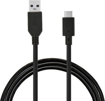 Câble USB C ESSENTIELB vers USB noir 2m
