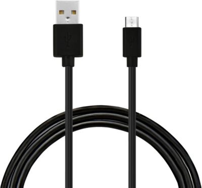 Câble micro USB ESSENTIELB vers USB noir 2M