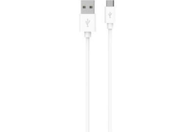 Câble micro USB ESSENTIELB vers USB blanc 1m
