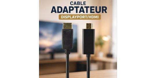 Adaptateur Displayport/HDMI ESSENTIELB vers Display Port 3m ecp