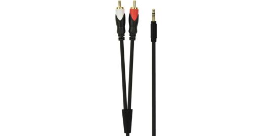 Câble Jack/RCA ESSENTIELB Jack/2 RCA - 2m - ecp