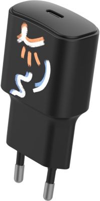 Chargeur secteur ESSENTIELB Chargeur USB-C 20W Octobre Rose