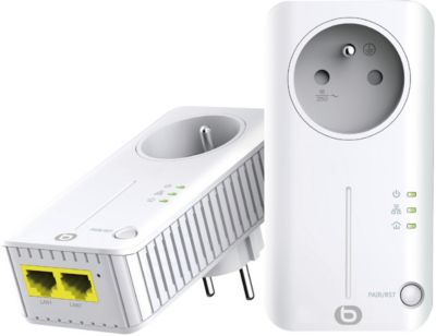CPL 600 Mbps - TP-Link TL-PA4015P KIT - Prise CPL avec 1 Port Ethernet et  Prise Intégrée - Boitier CPL Kit de 2 - Cdiscount Informatique