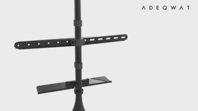 ADEQWAT Pied TV bois 45'' à 65''