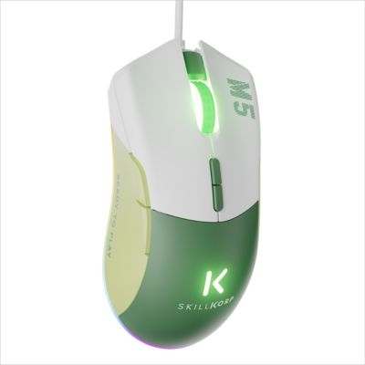 Souris Gamer Filaire SKILLKORP M5 VERTE