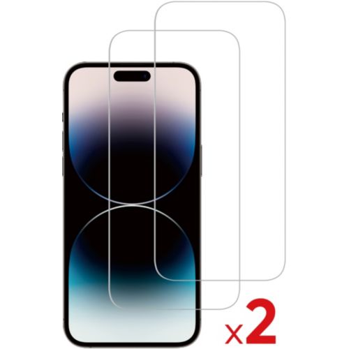 Protège écran ESSENTIELB iPhone 15 Plus/15 Pro Max verre trempéx2
