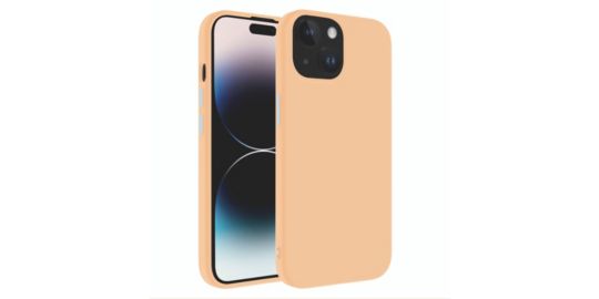 Coque ESSENTIELB iPhone 15 Plus Abricot