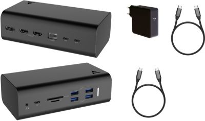 DirectGoods Hub USB-C 13 en 1 - Station d'accueil pour ordinateur