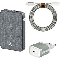 Pack ADEQWAT Powerbank+Chargeur+Cable USB-C-Lightning