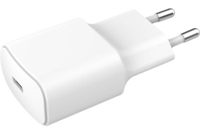 Chargeur secteur ESSENTIELB chargeur 20W + cable USB-C / USB-C blanc