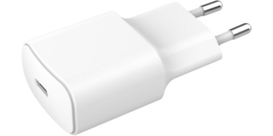 Chargeur secteur ESSENTIELB chargeur 20W + cable USB-C / USB-C blanc