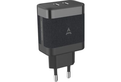 Chargeur secteur ADEQWAT USB C x2 65W Noir