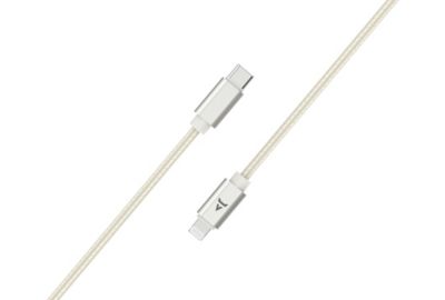 Câble Lightning ADEQWAT Vers Lightning Beige