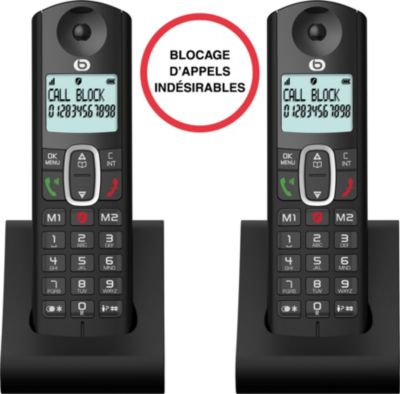 Gigaset A170 Solo - Téléphone fixe sans fil DECT/GAP - Noir
