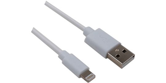 Câble Lightning LISTO USB-A vers Lightning 90cm non MFI Blanc