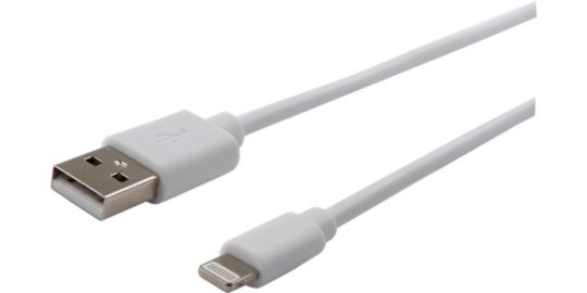Câble Lightning LISTO USB-A vers Lightning 90cm non MFI Blanc