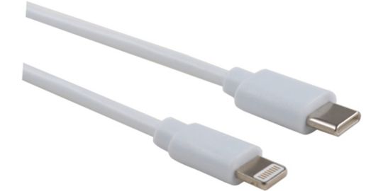 Câble Lightning LISTO USB-C vers Lightning 90cm Blanc Non MFI