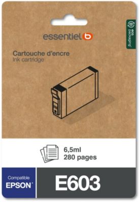 Cartouche d'encre ESSENTIELB E603 Noire