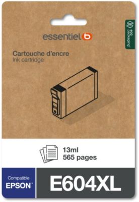 Cartouche d'encre ESSENTIELB E604 XL Noire