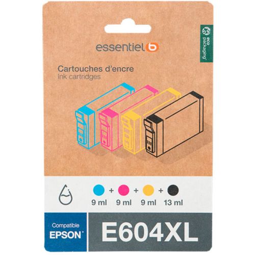 Cartouche compatible Epson 603 Etoile de mer - Lot de 2 packs de 4 - noir,  cyan, magenta, jaune - Switch Pas Cher