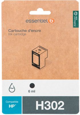 Cartouche d'encre ESSENTIELB H302 Noire
