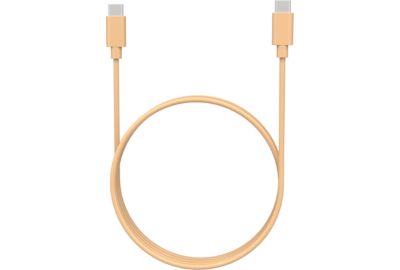 Câble USB C ESSENTIELB USB-C vers USB-C 1M Abricot