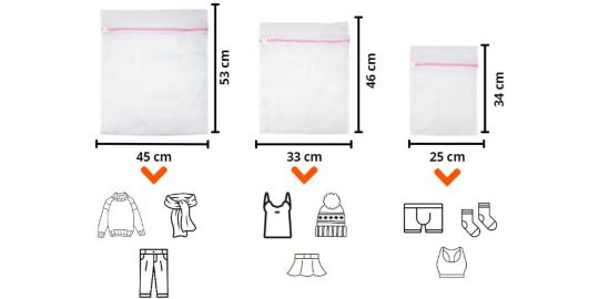 Filet de lavage ESSENTIELB de lavage x3
