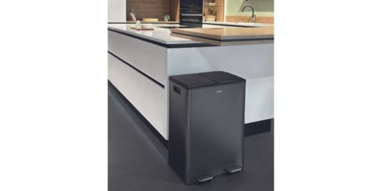 Poubelle de cuisine tri sélectif MIOGO 60L anthracite