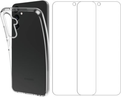 Pack ESSENTIELB Samsung A55  Coque + verre trempé