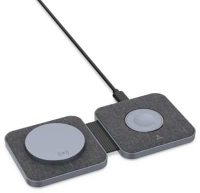 Chargeur Induction Adeqwat Sans Fil Magsafe Plat Pliable 2 En 1