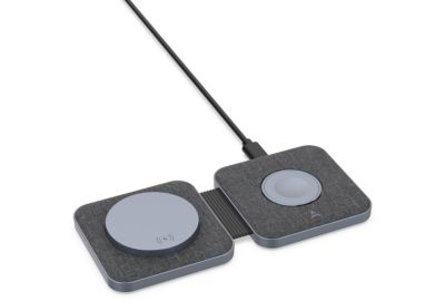Chargeur induction ADEQWAT sans fil MagSafe plat pliable 2 en 1