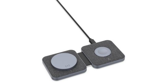 Chargeur induction ADEQWAT sans fil MagSafe plat pliable 2 en 1