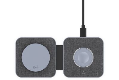 Chargeur induction ADEQWAT sans fil MagSafe plat pliable 2 en 1