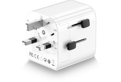 Adaptateur de voyage ESSENTIELB Europe vers Monde 20W