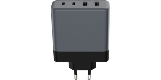 Chargeur secteur ADEQWAT 100W 2 USB-A + 2 USB-C Noir
